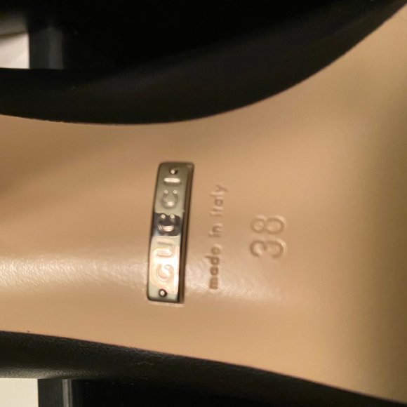 BRAND NEW!!!! GUCCI NAPPA LEATHER CHARLOTTE HEELS - Picture 6 of 7